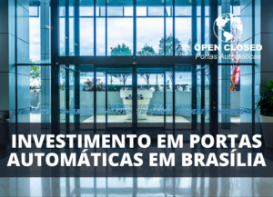 Portas Automáticas em Brasília em entrada de edifício comercial