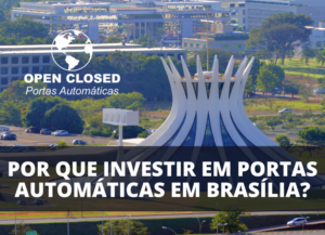 Vista da Catedral de Brasília com destaque para as portas automáticas da cidade