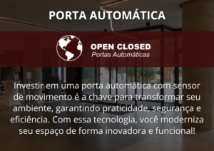 Porta Automática com Sensor de Movimento 9 Benefícios